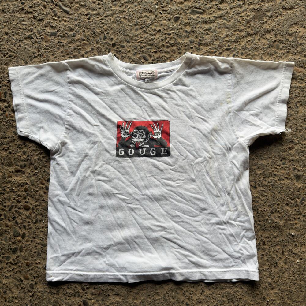 Vintage Gouge Clothing Shirt Skate Girlfriend Division Surf Baby Tee Women's Lrg